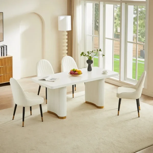 DT0227 Wood Pattern Dining Table By Artisan Furniture - Image 8