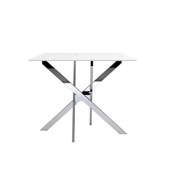 Silveria Chrome Dining Table FM37001SV-T-TABLE By Furniture Of America 9