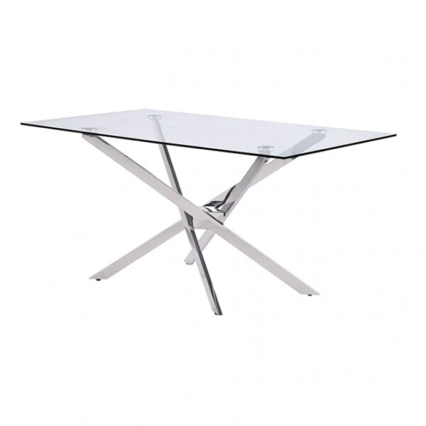 Silveria Chrome Dining Table FM37001SV-T-TABLE By Furniture Of America 11