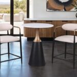 Streatham Black/White/Gold Dining Table FM37002BK-PT-TABLE By Furniture Of America 11
