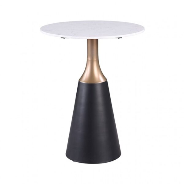 Streatham Black/White/Gold Dining Table FM37002BK-PT-TABLE By Furniture Of America 9