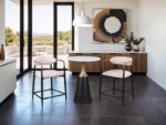 Streatham Black/White/Gold Dining Table FM37002BK-PT-TABLE By Furniture Of America 12