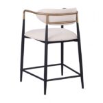 Streatham Black/White/Gold Counter Ht. Chair (2/CTN) FM37002BK-PC-2PK By Furniture Of America 12