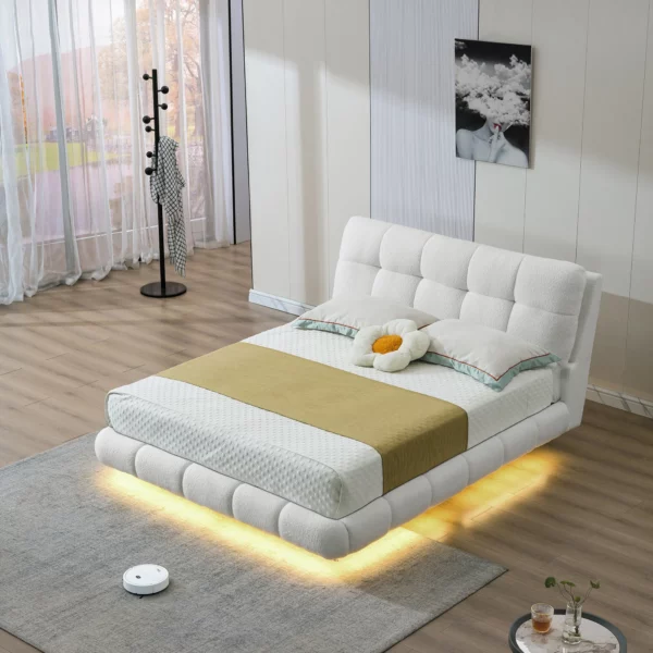9032 Modern Velvet King Bed By Artisan Furniture 10