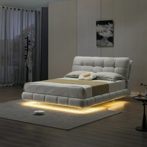9032 Modern Velvet King Bed By Artisan Furniture 11