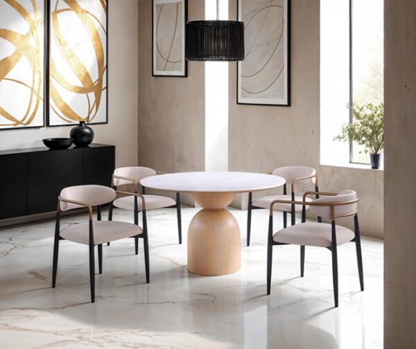 Neasden Natural/Black/White Dining Table FM37003NT-T-TABLE By Furniture Of America 9