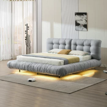 9030 Modern Velvet Bed By Artisan Furniture