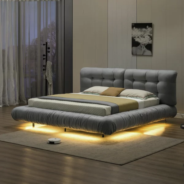 9030 Modern Velvet Bed By Artisan Furniture 14