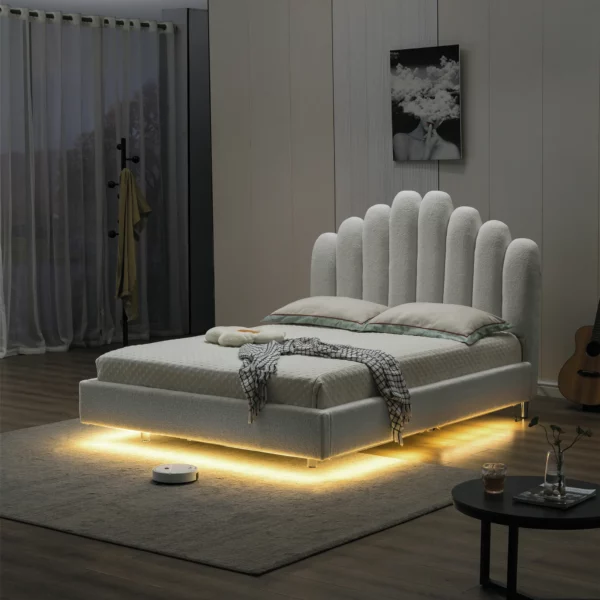 9031 Modern Velvet Bed frame By Artisan Furniture 14