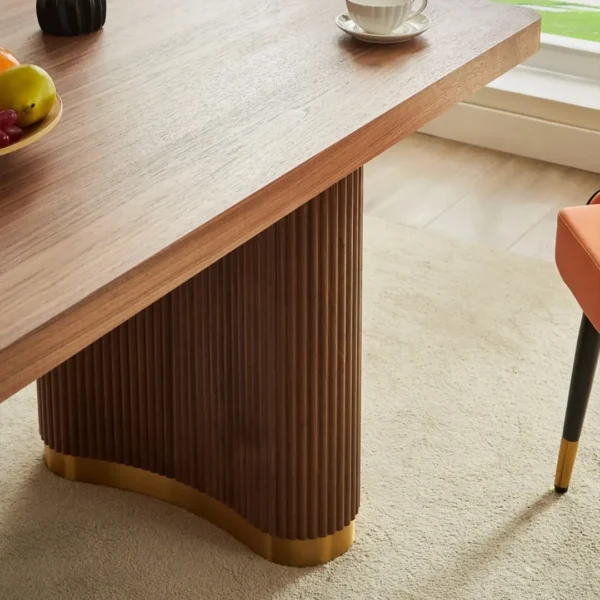 DT0226 Pattern Wood Table By Artisan Furniture - Image 8