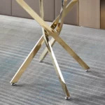 DT666 Round Tempered Glass Dining Table By Artisan Furniture 23
