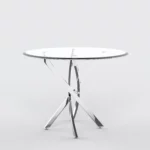 DT666 Round Tempered Glass Dining Table By Artisan Furniture 29