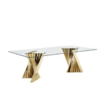DT039 Rectangular Glass Top For Dining Table By Artisan Furniture - Image 6