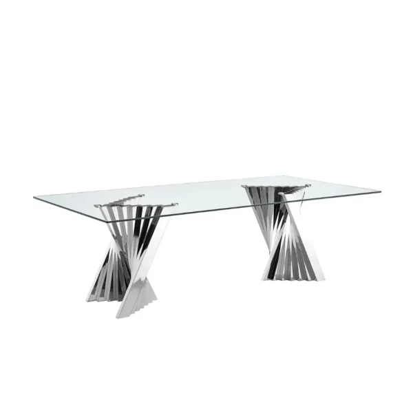 DT039 Rectangular Glass Top For Dining Table By Artisan Furniture - Image 7