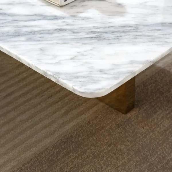 CT303 White Marble Coffee Table by Artisan Furniture - Image 6