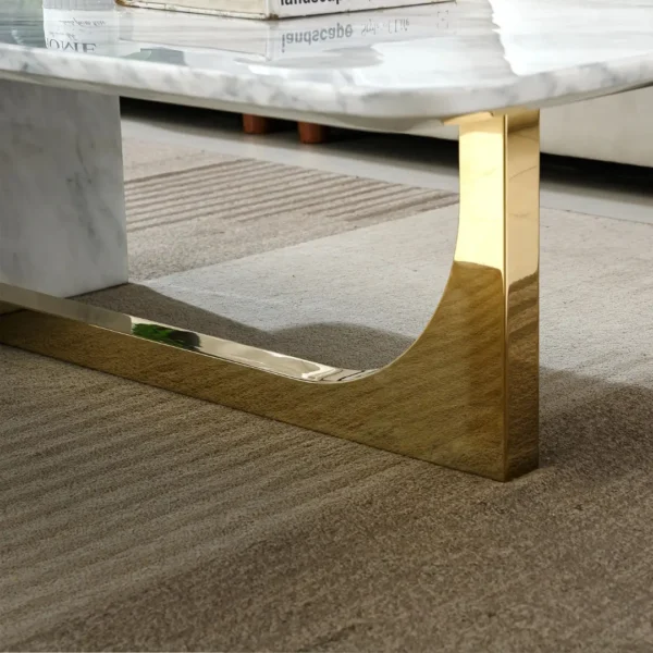 CT303 White Marble Coffee Table by Artisan Furniture - Image 2
