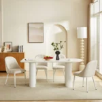 DT0223CM Matt White Dining Table By Artisan Furniture 10