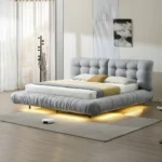 9030 Modern Velvet Bed By Artisan Furniture