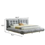 9030 Modern Velvet Bed By Artisan Furniture - Image 5
