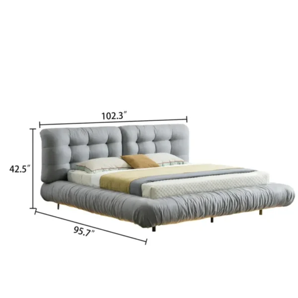9030 Modern Velvet Bed By Artisan Furniture - Image 5