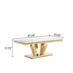 CT308 Rectangular Marble Coffee Table by Artisan Furniture - Image 8