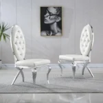 DC83 Two Stainless Steel Dining Room Chairs by Artisan Furniture
