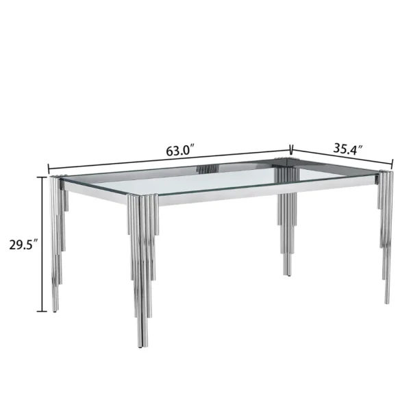 DT0311 Tempered Glass For Dining Table Top By Artisan Furniture - Image 3