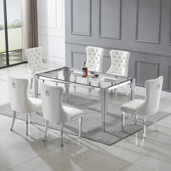 DT0311 Tempered Glass For Dining Table Top By Artisan Furniture - Image 5
