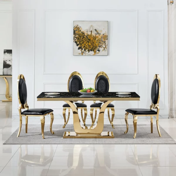 DT3102 Marble Dining Table By Artisan Furniture 35