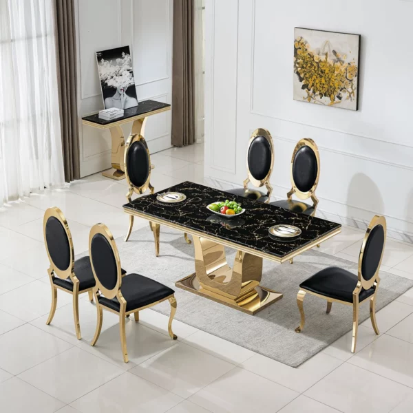 DT3102 Marble Dining Table By Artisan Furniture 37