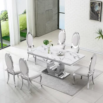DT3102 Marble Dining Table By Artisan Furniture