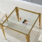 DT0312 Square Tempered Glass Dining Table By Artisan Furniture - Image 4