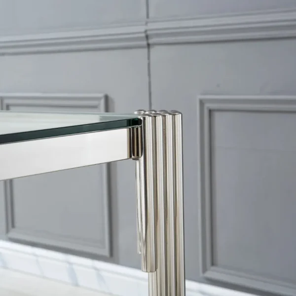 DT0312 Square Tempered Glass Dining Table By Artisan Furniture - Image 9