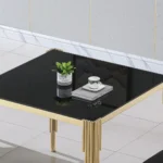 DT0312 Square Tempered Glass Dining Table By Artisan Furniture - Image 12