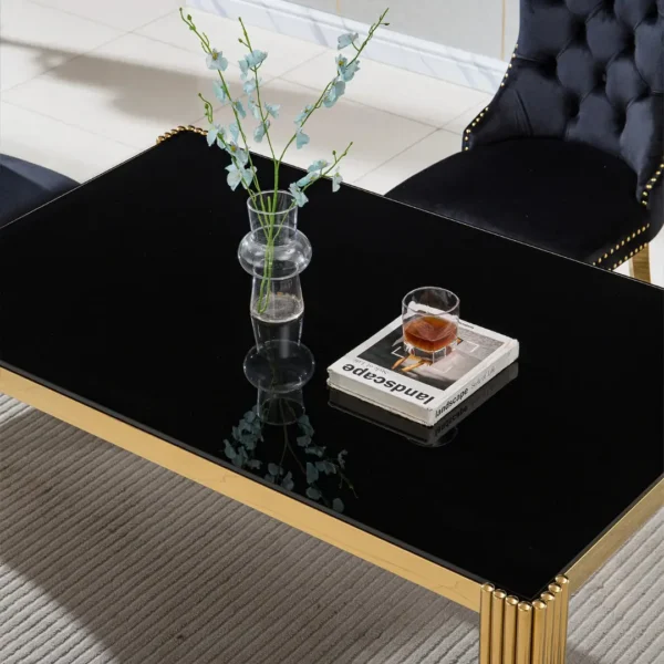 DT0313 Glass Tempered Dining Table By Artisan Furniture - Image 3