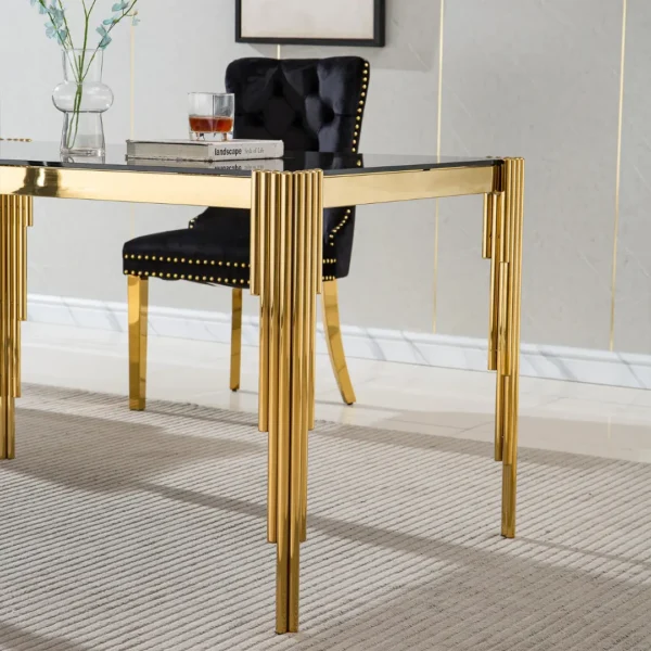 DT0313 Glass Tempered Dining Table By Artisan Furniture - Image 5