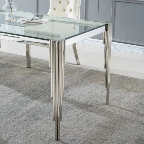 DT0313 Glass Tempered Dining Table By Artisan Furniture - Image 8