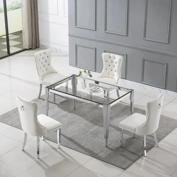 DT0313 Glass Tempered Dining Table By Artisan Furniture - Image 7