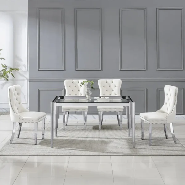 DT0313 Glass Tempered Dining Table By Artisan Furniture - Image 6