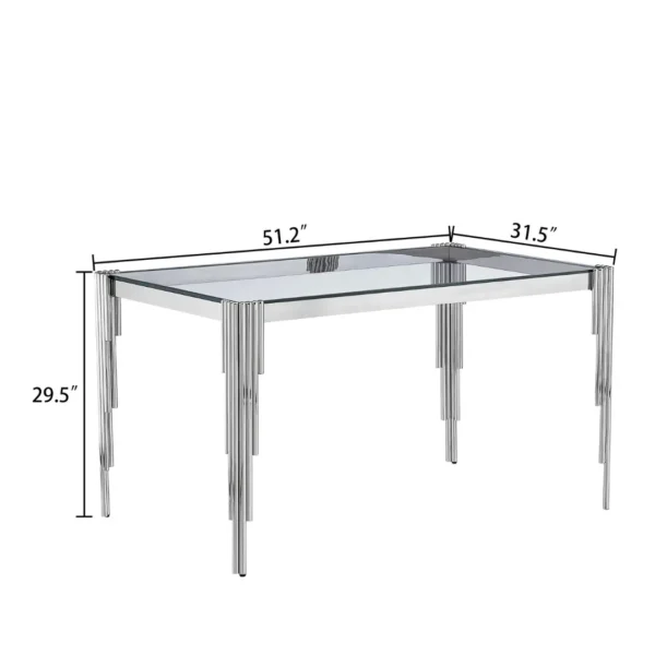 DT0313 Glass Tempered Dining Table By Artisan Furniture - Image 11