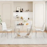 DT035 Glass Top Dining Room Table By Artisan Furniture - Image 4