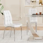 DT035 Glass Top Dining Room Table By Artisan Furniture - Image 8