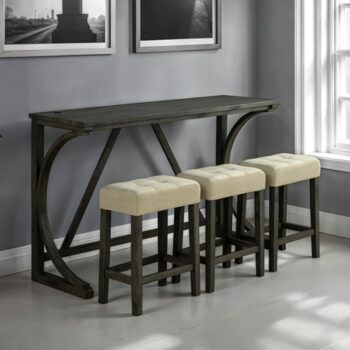 Ptolema Brown/Beige 4Pc Dining Table Set SL3403DG-PT-4PK By Furniture Of America