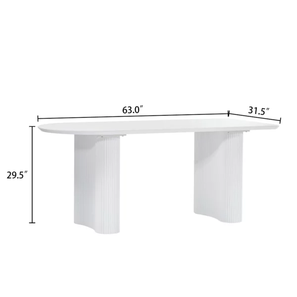 DT0223CM Matt White Dining Table By Artisan Furniture 14