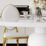 DT0214W White Dining Table By Artisan Furniture Dining Room Furniture Mobilia Cleopatra 18 DT0214W White Dining Table By Artisan Furniture 18