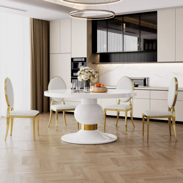 DT0214W White Dining Table By Artisan Furniture 16