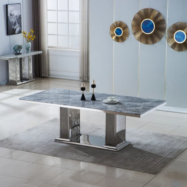 DT311 Marble Top Dining Table By Artisan Furniture 17