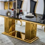 DT311 Marble Top Dining Table By Artisan Furniture Dining Room Furniture Mobilia Cleopatra 30 DT311 Marble Top Dining Table By Artisan Furniture 30