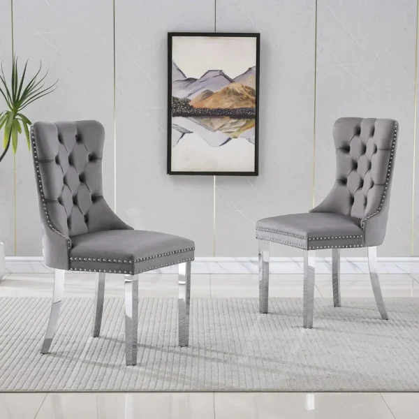 DCK88 Stainless Steel Dining Chair Set of 2 by Artisan Furniture - Image 10