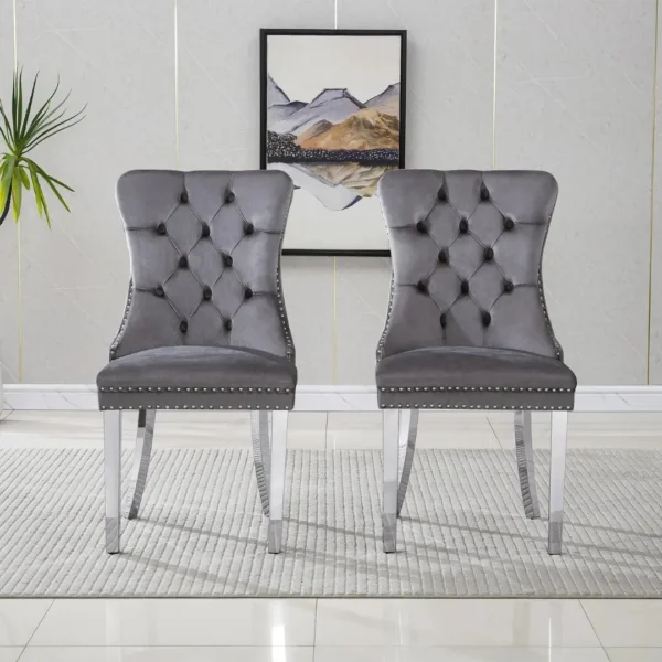 DCK88 Stainless Steel Dining Chair Set of 2 by Artisan Furniture - Image 12
